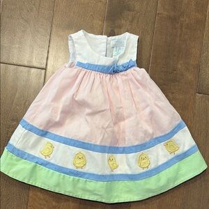 Pastel Pink and Green 3-6 month Easter Dress